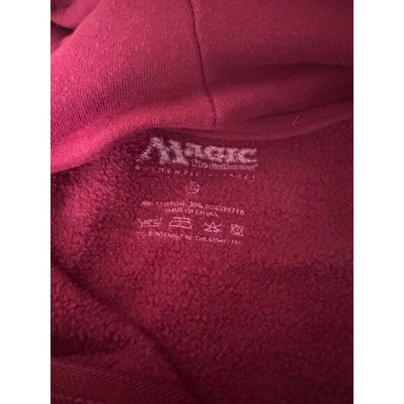 MAGIC THE GATHERING FULL ZIP HOODIE RED Xl - Picture 5 of 6